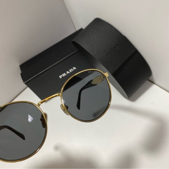 Prada Contemporary Gold Sunglasses - Picture 4 of 8